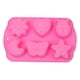 thumbnail image 1 of GOOHOCHY Moldes para hornear de silicona de 6 cavidades, moldes para hornear, insectos, luna, estrella, molde para dulces, molde para chocolate para fiestas infantiles (rosa), 1 of 7