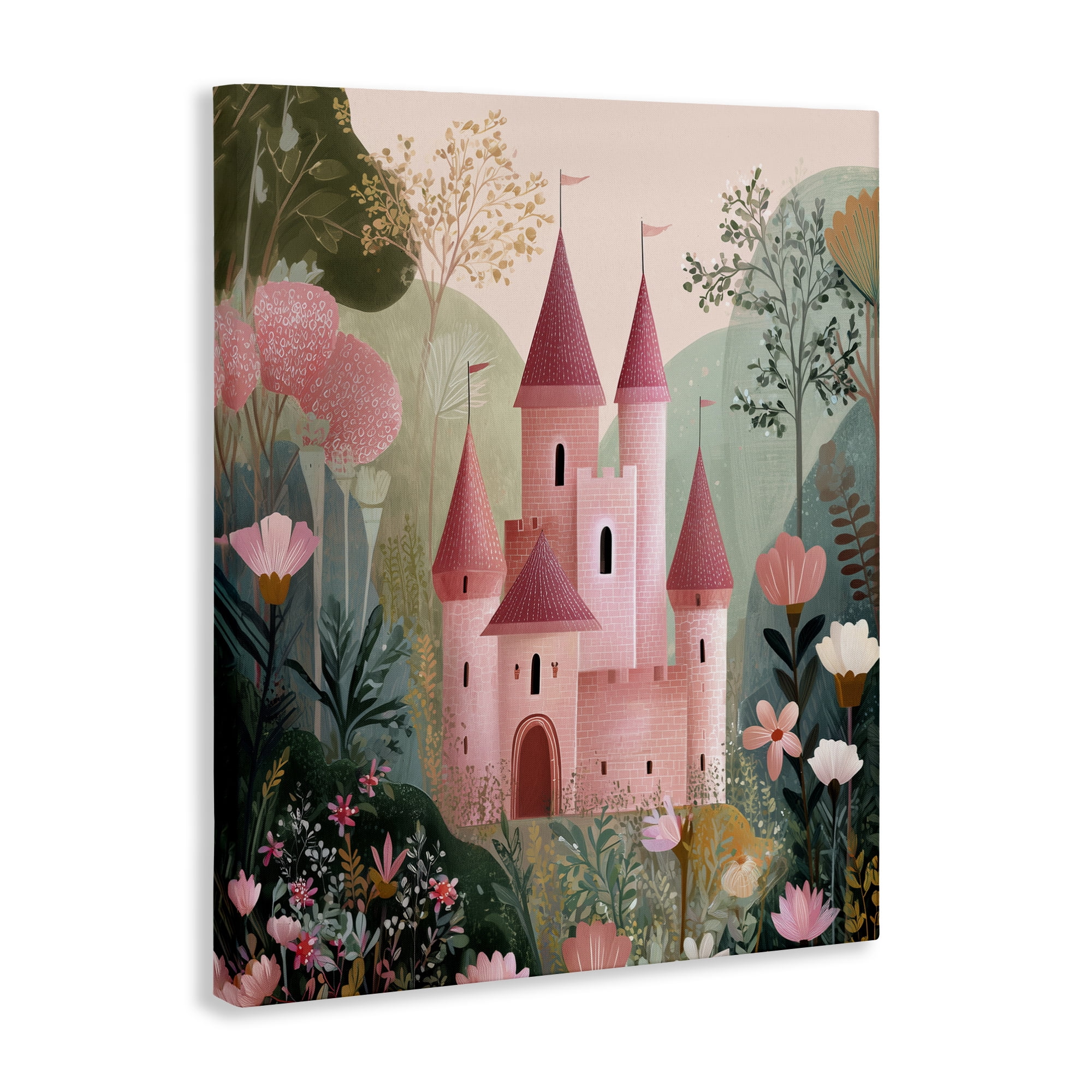 Stupell Industries Castle For A Princess Canvas Wall Art, design by Christine Simpson Art
