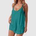 thumbnail image 2 of Women's Plus Size Jumpsuit Stylish Casual Outfit with Double Pockets Comfortable Romper,Green,XXXXXL, 2 of 7