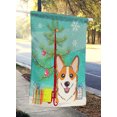 thumbnail image 2 of Carolines Treasures BB1626CHF Christmas Tree And Red Corgi Flag Canvas House Size, 2 of 4