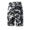thumbnail image 7 of Zimjoy Men's Camouflage Ripstop Quick Dry Tactical Shorts Multi Zipper Pocket Knee Length Outdoor Hiking Fishing Utility Work Cargo Shorts Beige 4XL, 7 of 7