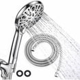 thumbnail image 1 of Hand Shower Shower Head 9 Modes And 2 Meter Hose - Bathroom Showers Water Saving And Flexible Shower Head / Low Water Pressure / Chrome, 1 of 5