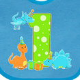 thumbnail image 4 of Inktastic Dinosaur First Birthday Party Boys or Girls Baby Bib, 4 of 4