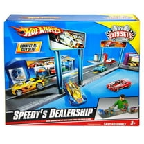 Hot Wheels Speedy Dealership Vehicle Playset