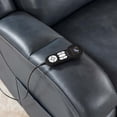 thumbnail image 6 of ReNest Dual Motor Power Lift Recliner with Massage and Heat, Top-Grain Leather, USB and Type-C Charging，Navy, 6 of 24