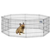 MidWest Homes for Pets 24-inch Exercise Pen, for Indoor and Outdoor use, 16 Sq Feet of Play, Folding Dog Pen, No Door Design for Maximum Security, Easy to Set Up, Foldable Dog Playpen