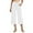 White, variant on cfhntfmh Capri Pants for Women Wide Leg Yoga Dress Capris with Pockets Crossover Loose Casual Work Crop Pants
