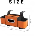 thumbnail image 2 of Multifunctional Car Seat Back Storage Box, Car Seat Back Storage Box with 2 Cup Holders, Tissue Box and Hook - Ideal for Travel, For Hold Phone,Snacks, Drinks, Handbag, 2 of 6