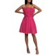 thumbnail image 3 of Txlixc, camisola de tul de malla hinchada para mujer, Sexy, sin hombros, sin mangas, sin espalda, con lazo, minivestido liso envuelto en el pecho para club nocturno Txlixc Estilo de ocio, 3 of 6