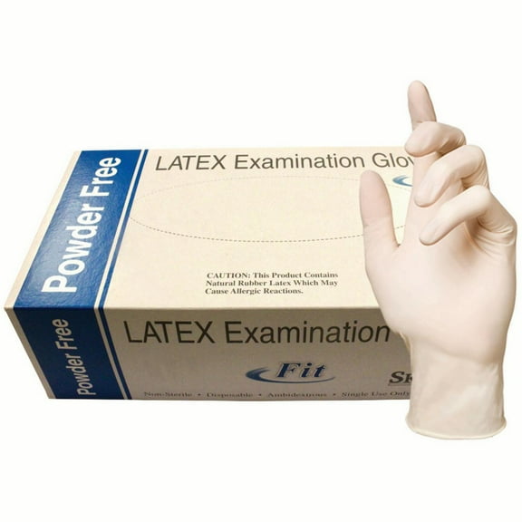 Skintx Fit Medical Grade Latex Disposable Gloves, 90020FIT-XL-BX, (Pack of 90)