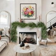 thumbnail image 2 of Artificial Tasseled Christmas Rattan Decoration, Festive Holiday Greenery for Furniture and Fireplace Decor, Seasonal Staircase Embellishment for Home Christmas Atmosphere, 2 of 9