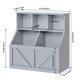 thumbnail image 3 of Qinaqin Organizador de Almacenamiento Toy Gris Bookshelf y Gabinete con Estante para Playroom Dormitorio Guardería Aula, 3 of 7