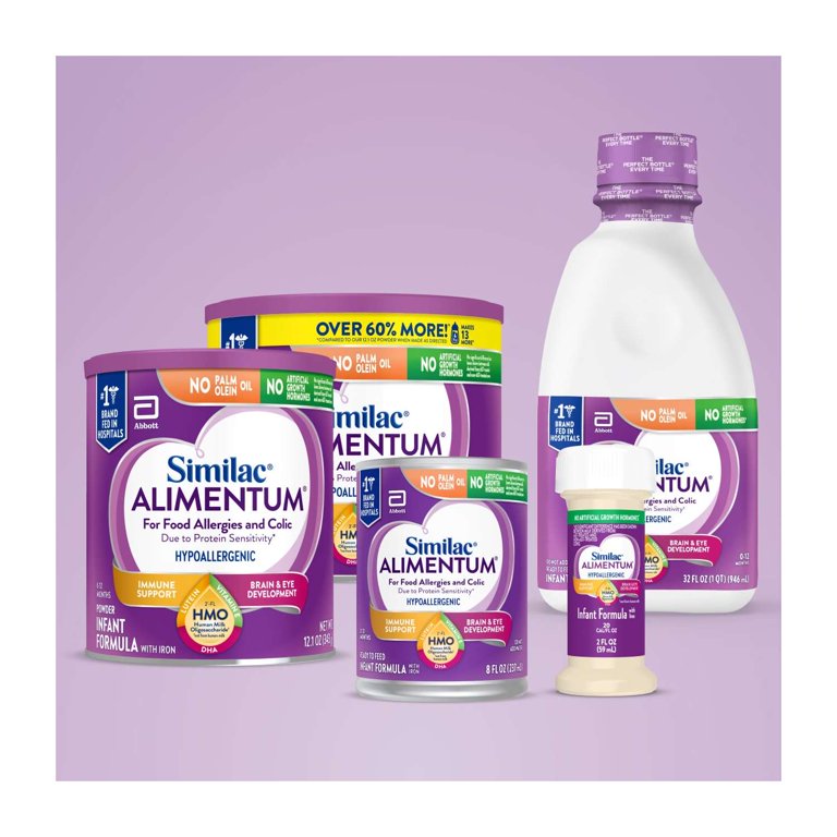 Similac Alimentum With 2'-FL HMO, Ready-to-Feed Baby Formula, 8-fl