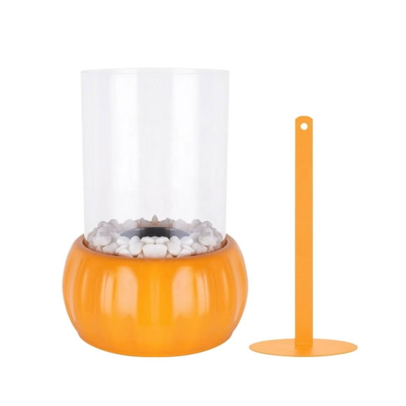 Chimenea de metal Yuarrent para comedor al aire libre Amarillo