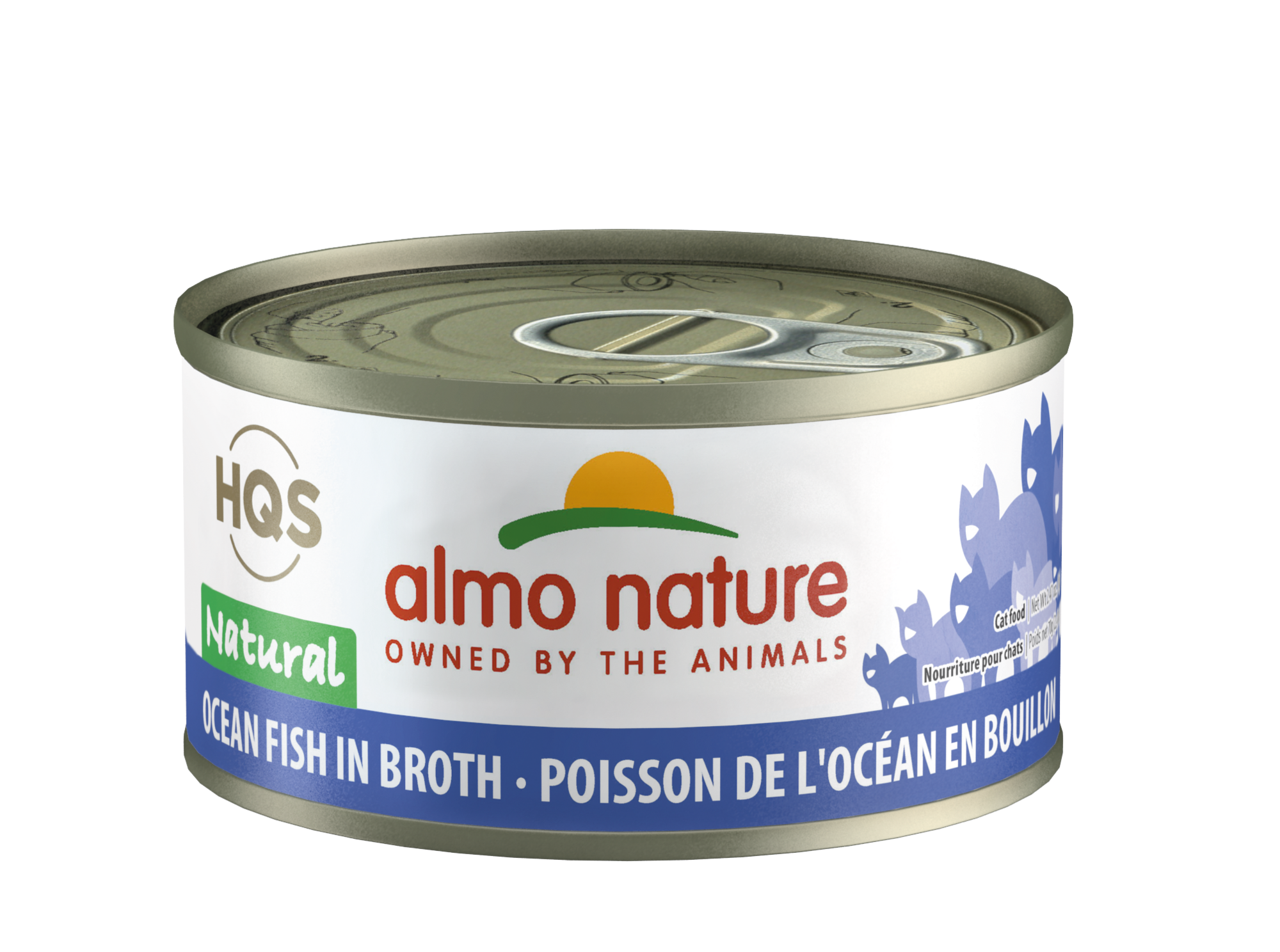 (24 Pack) Almo Nature HQS Natural Ocean Fish in broth Grain Free Wet