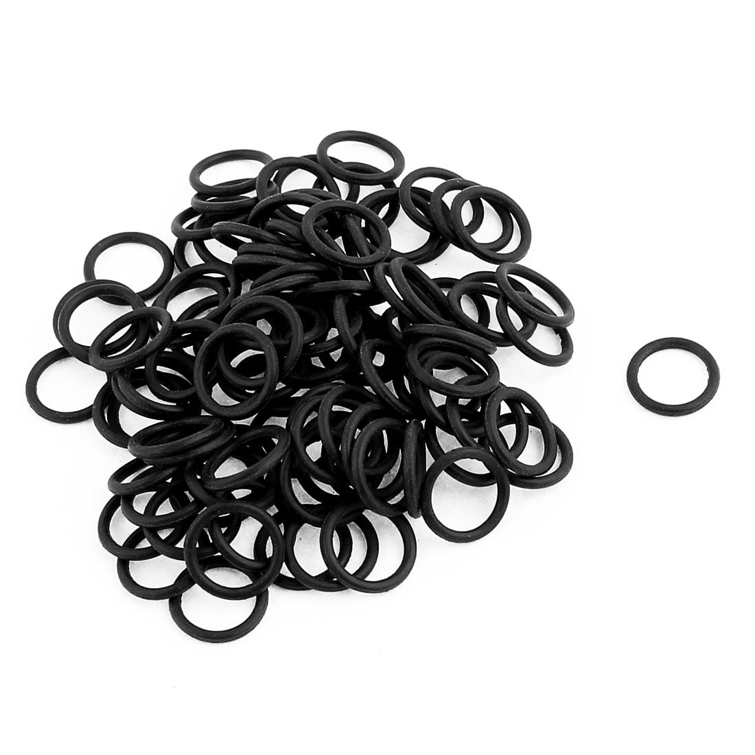 100Pcs Black O-Ring 10mm x 1.2mm BUNA-N Material Oil Seal Washers ...