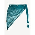 thumbnail image 5 of No Boundaries Fishnet Pareo with Faux Shells, One Size, Spruce Forest, Women's, 5 of 5