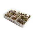 thumbnail image 4 of Écrous Rivets en Zinc Plaqués Couleur Résistance à la Corrosion Écrous Rivets Ronds Haute Dureté Motifs Verticaux Écrous Rivets Galvanisés avec Boîte de Rangement pour Usine, 4 of 9