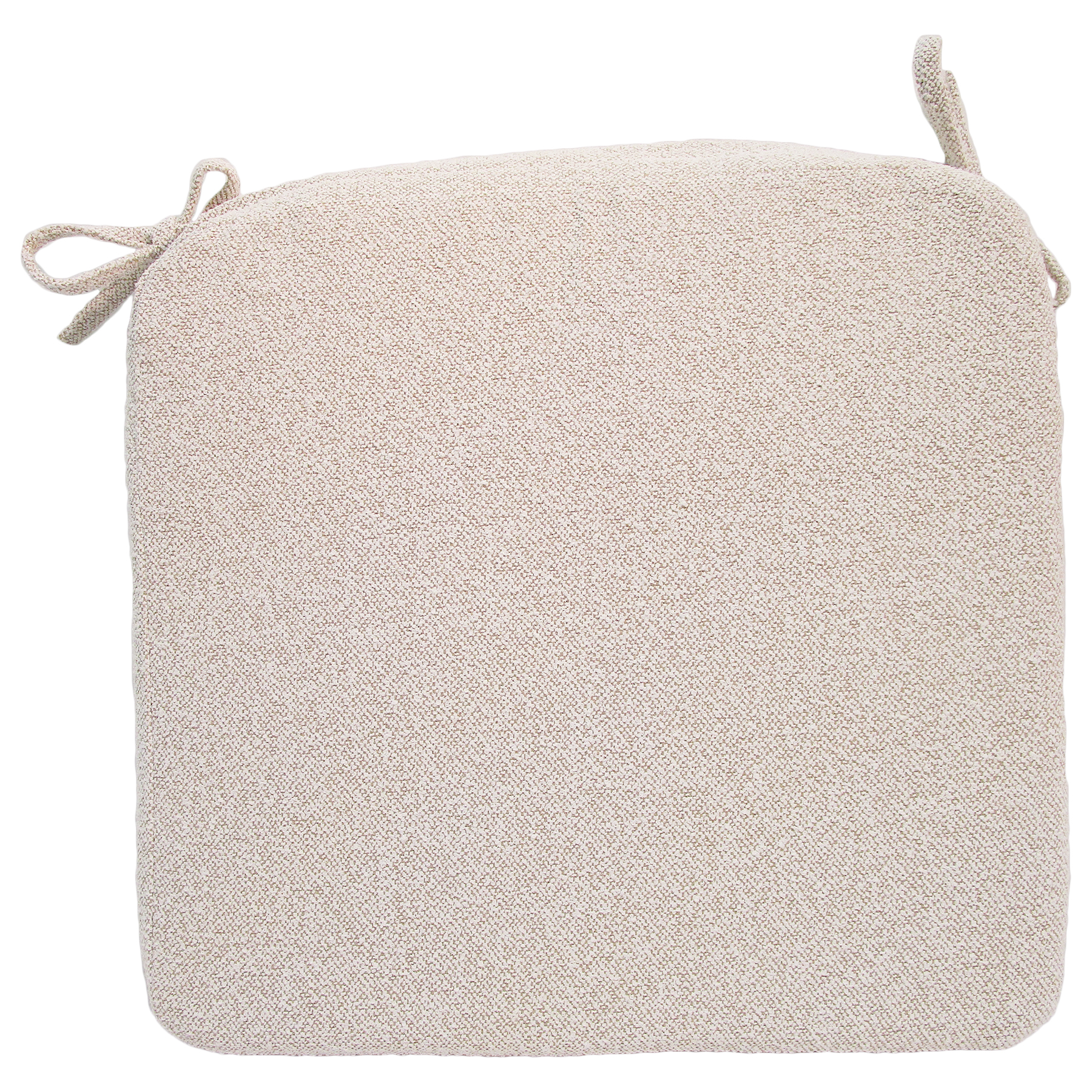 Better Homes & Gardens 19 in x 18 in Outdoor Seat Pad Cushion, 1-Piece, Cream Boucle