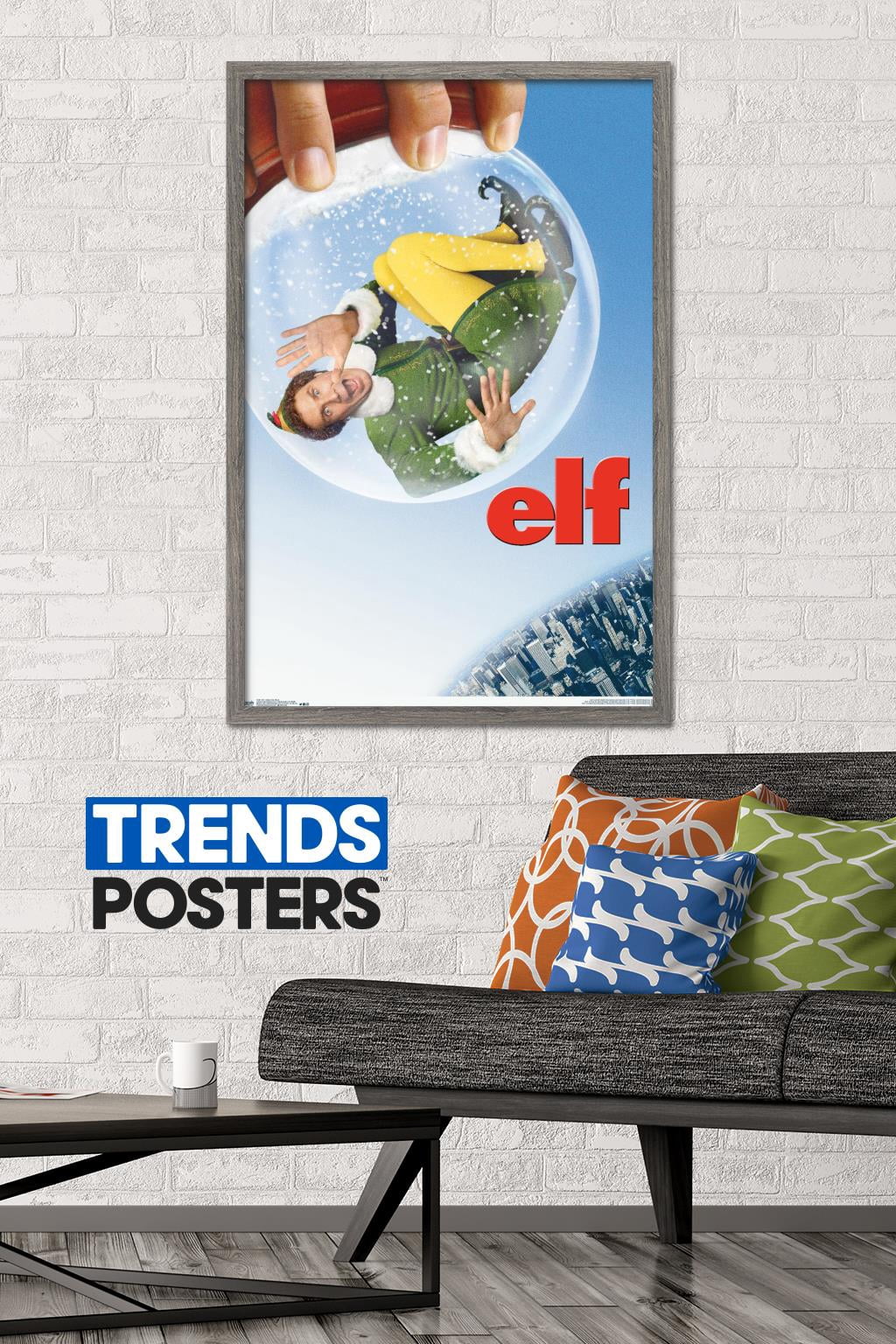 Elf - Snow Globe One Sheet Wall Poster, 22.375" x 34", Framed