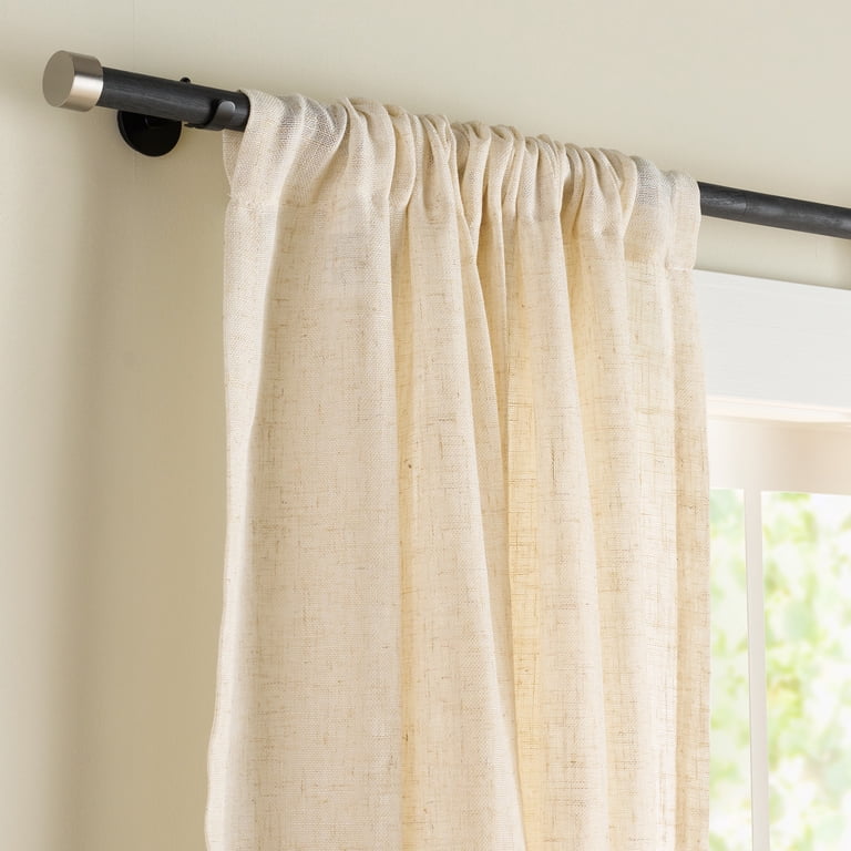 Better Homes & Gardens 1" Matte Black Curtain Rod Brackets, Set of 2 photo 4