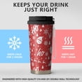 thumbnail image 2 of Christmas 18oz Double Drinking Coffee Mug – Vacuum Insulated Stainless Steel Travel Cup with Leakproof Lid, 316 Steel Thermos Tumbler for Hot & Cold Beverages, 2 of 7
