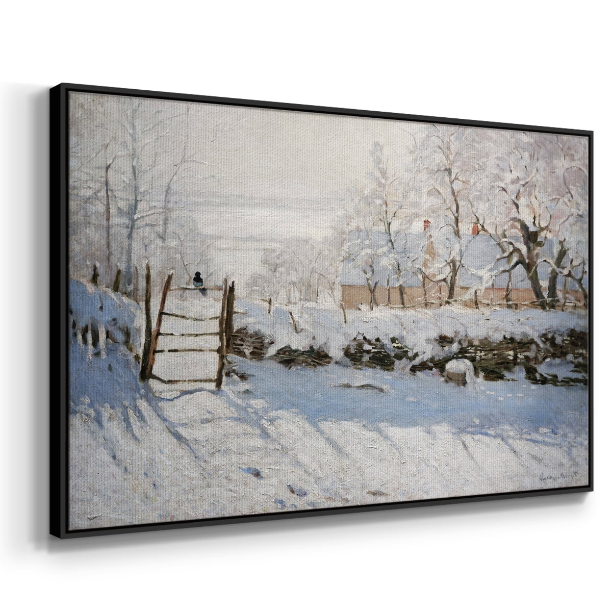 Vintage Landscape-CCLXXXIX By Wexford Home Framed in Black Wood Gallery Wrapped Canvas 25 in. x 37 in.