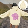 thumbnail image 2 of CONFREE Hoodies For Women Floral Prints Hoodies For Women Trendy Long Sleeve Casual Pullover Sweatshirts With Pockets Comfy Winter Clothes, 2 of 7