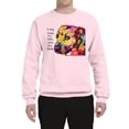 thumbnail image 2 of Wild Bobby, Dean Russo A Dog Wags Its Tail With Its Heart Gratitude Pitbull Dog Lover Unisex Crewneck Graphic Sweatshirt, Light Pink, XX-Large, 2 of 5