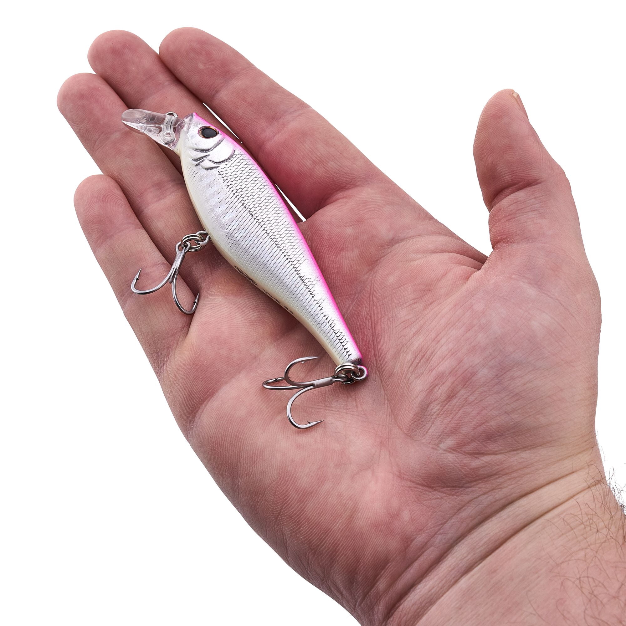 Berkley Juke Saltwater, 3.3 in, Crankbaits, Pink Silver (1 Count)