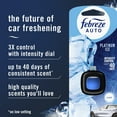 thumbnail image 2 of Febreze AUTO Car Air Freshener, Odor-Fighting Car Vent Clip, Platinum Ice, 4 Count, 2 of 8