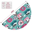 thumbnail image 3 of Lsque Swimming Bulldog Print Christmas Tree Skirt, Tree Skirt with Ties or Velcro, Perfect for Holiday Decorations, Halloween, and New Year-36", 3 of 7