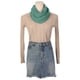 thumbnail image 3 of INSPIRAR CHIC Bufanda de Chiffon Sólido para Mujeres Ligera Suave Sheer Larga Envoltura para la Cabeza Chal Bufandas Verde Teal 68.9x27.6 pulgadas, 3 of 7