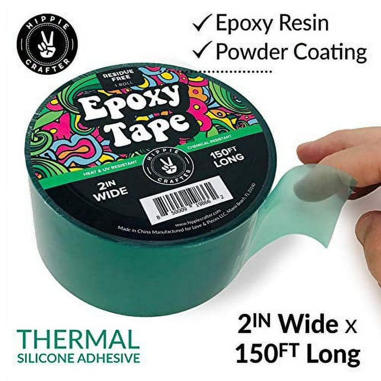 LET'S RESIN Resin Tape,2inch Wide X 108FT Long Epoxy Tape, Thermal Adhesive  Tape, High-temperature Heat Insulation, Easy to Peel 