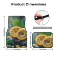 thumbnail image 5 of Honeii Fresh Passion Fruit Still Life Print Car Foot Mat Four-Piece Set - Front & Rear Universal Car Floor Mats for SUVs, Trucks, Sedans, 5 of 7