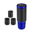 thumbnail image 1 of Unique Bargains 1 Set 6 Speed Pattern Universal Aluminum Modified Shift Knob for Cars with 3 Adapters M8 M10 M12 Blue, 1 of 7