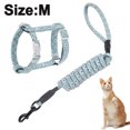 thumbnail image 1 of Juego de arnés y correa para gatos, ajustable a prueba de escape para caminar al aire libre con hebilla de seguridad, luna y estrella, 1 of 8