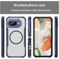 thumbnail image 2 of REQO for Google Pixel 9a Case: Google Pixel 9a 5G Phone Case, Magnetic Translucent Matte Rugged Shockproof Anti-Slip Slim Cell Phone Cover, Military Grade Drop Protection Best Phone Case, 2 of 9