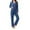 Deep Blue, variant on Ekouaer Womens Pajamas Set 2 Piece Button Down Sleepwear Soft Long Sleeve Top and Pants Pjs Lounge Sets
