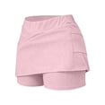 thumbnail image 7 of Athletic Skorts for Women High Waist Tummy Control Golf Tennis Skirts Summer Causal Solid Shorts with Pockets, XL, 7 of 7