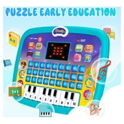 Educational Toys for Boy Girls Age 2-9 Year Old Tablet Toy for 1 2 3 Year Od Toddlers,Electric Learning Toys with Light and Music Interactive Toy for 1-4 Toddlers Numbers Alphabet Toy