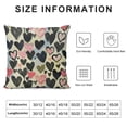thumbnail image 5 of Creowell Valentine's Day Pillow Covers Small Black Grey Hearts Decor White Throw Pillow Covers Valentine's Day Cushion Case Decoration for Sofa Couch,Multi-Size White, 5 of 5