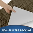 thumbnail image 6 of LBRO2M Non-Slip Bath Rugs, Luxury Chenille Soft Absorbent Bath Mats, Beige， 17x24, 6 of 9