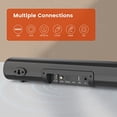 thumbnail image 3 of Littoak Barra de Sonido HDMI para TV, Altavoz Bluetooth para Barra de Sonido para TV pequeña, Conexión Óptica/HDMI/Aux/Coaxial/USB/Bluetooth para TV, PC, Proyectores, Incluye Control Remoto, 16 Pulgad, 3 of 5