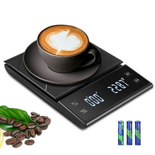  Coffee Gator Coffee Scale – Digital, Multifunctional, Weighing  Kitchen Scale w/Timer & ﻿Large LCD for Food, Espresso and Drink: Home &  Kitchen