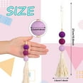 thumbnail image 2 of 6 Pieces Felt Ball Car Diffuser Plant Essential Oil Car Tassel Hanging Bead Incense Diffuser Colorful Charming Vent Clip Car Interior Decorations (Vivid Colors), 2 of 5