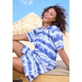 thumbnail image 4 of Swim 365 Women's Plus Size Terry Longer-Length Hooded Zip-Front Swim Cover-Up, 4 of 6