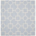 thumbnail image 2 of SAFAVIEH Cambridge Joyce Geometric Shapes Wool Area Rug, Light Blue/Ivory, 6' x 6' Square, 2 of 7