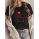 thumbnail image 1 of Camiseta de San Valentín | Camiseta de San Valentín para mujer, regalos para parejas, ropa informal, ambiente romántico, regalos para ella, regalos para amigos, regalos para mamá. Camiseta para adulto, 1 of 8