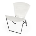 thumbnail image 1 of Beaumont Lane Iron & Leather Accent Chair in White, 1 of 6